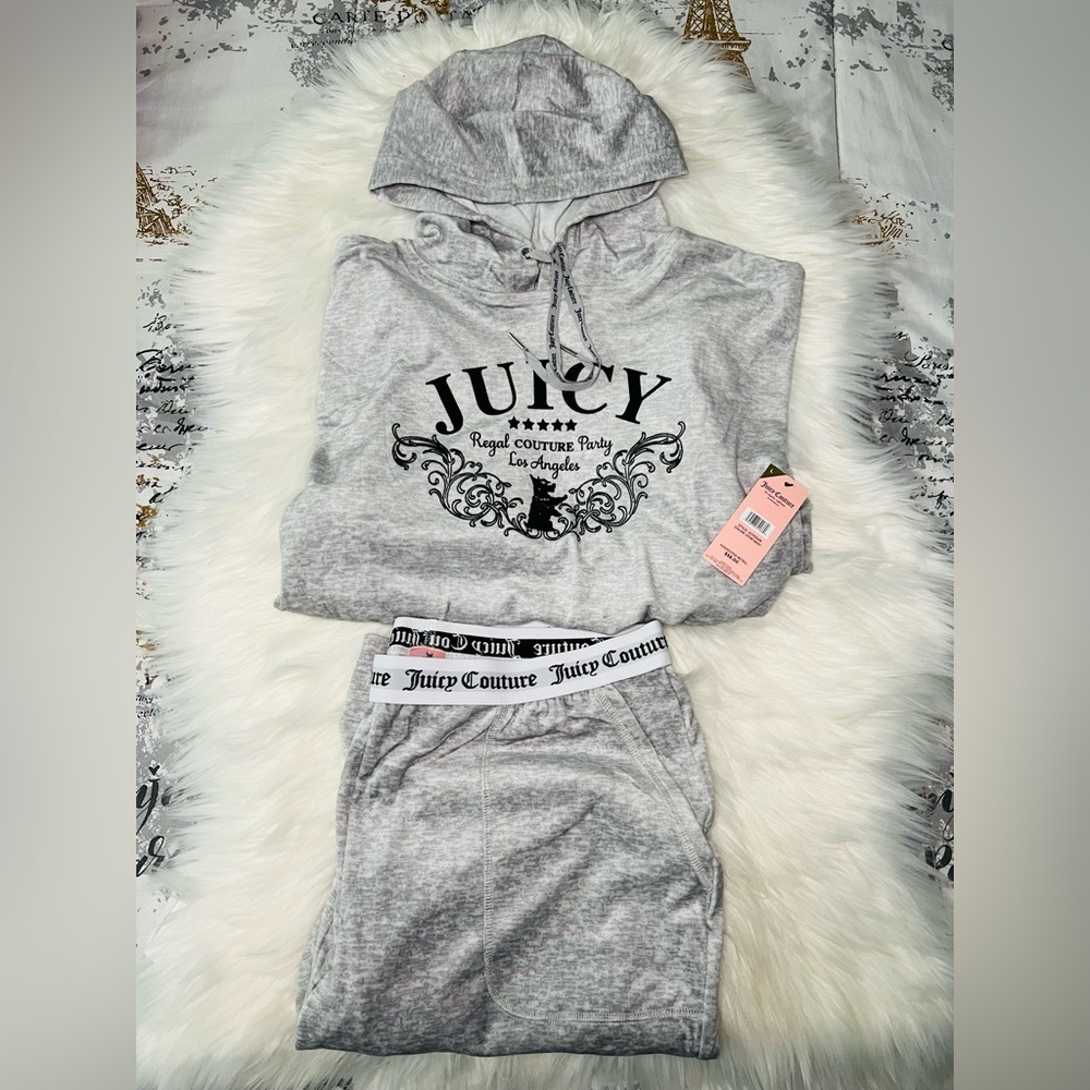 Juicy Couture Gray Set with hoodie